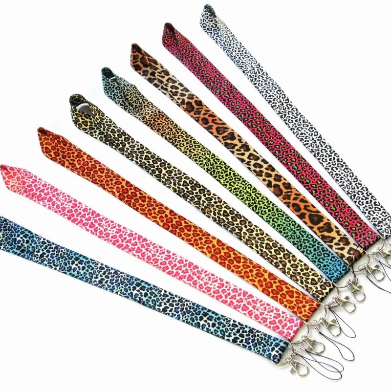 Correa para teléfono móvil con estampado de leopardo, tarjetero con hebilla, llavero, organizador para teléfono móvil, cordón colgante duradero - imagen 3