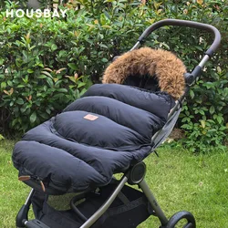 Cochecito de bebé de 0 a 36 meses, chancelera cálida a prueba de viento para descarga, chancelera extendida extraíble para cochecito Universal