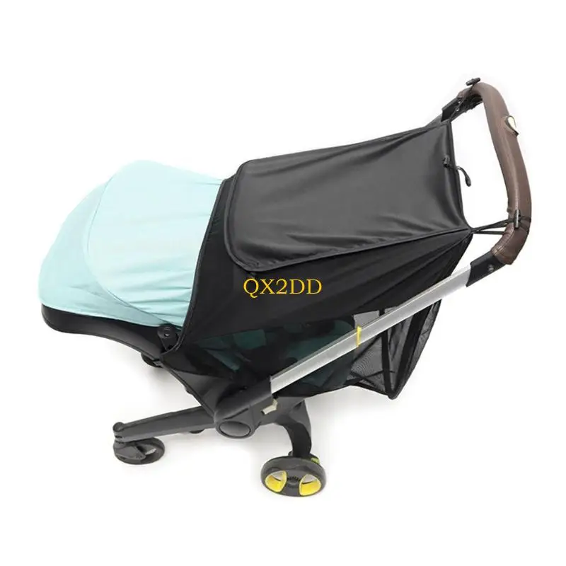 QX2D Cubierta AntiUV para sombrilla cochecito, toldo para cochecito con red contra insectos para asiento coche - imagen 5