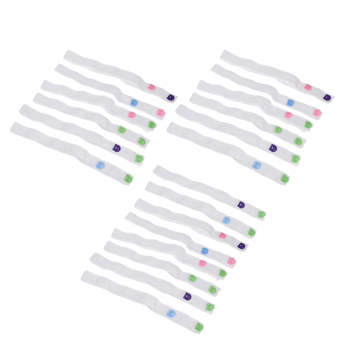 Cinta de pañales para bebés de 20 piezas, sujetadores con hebilla ajustables suaves, cinturón de fijación de seguridad para pañales de bebé, tiras elásticas para pañales para niños - imagen 3