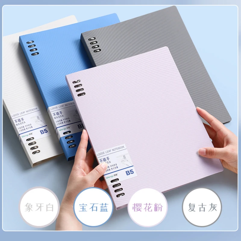 Cuaderno de hojas sueltas de Japón A5 B5, cuaderno de hojas sueltas Ins Wind desmontable, núcleo reemplazable no Manual - imagen 4