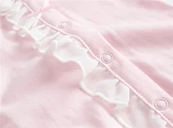 Kavkas pelele de algodón rosa para recién nacida niña – Suave y cómodo