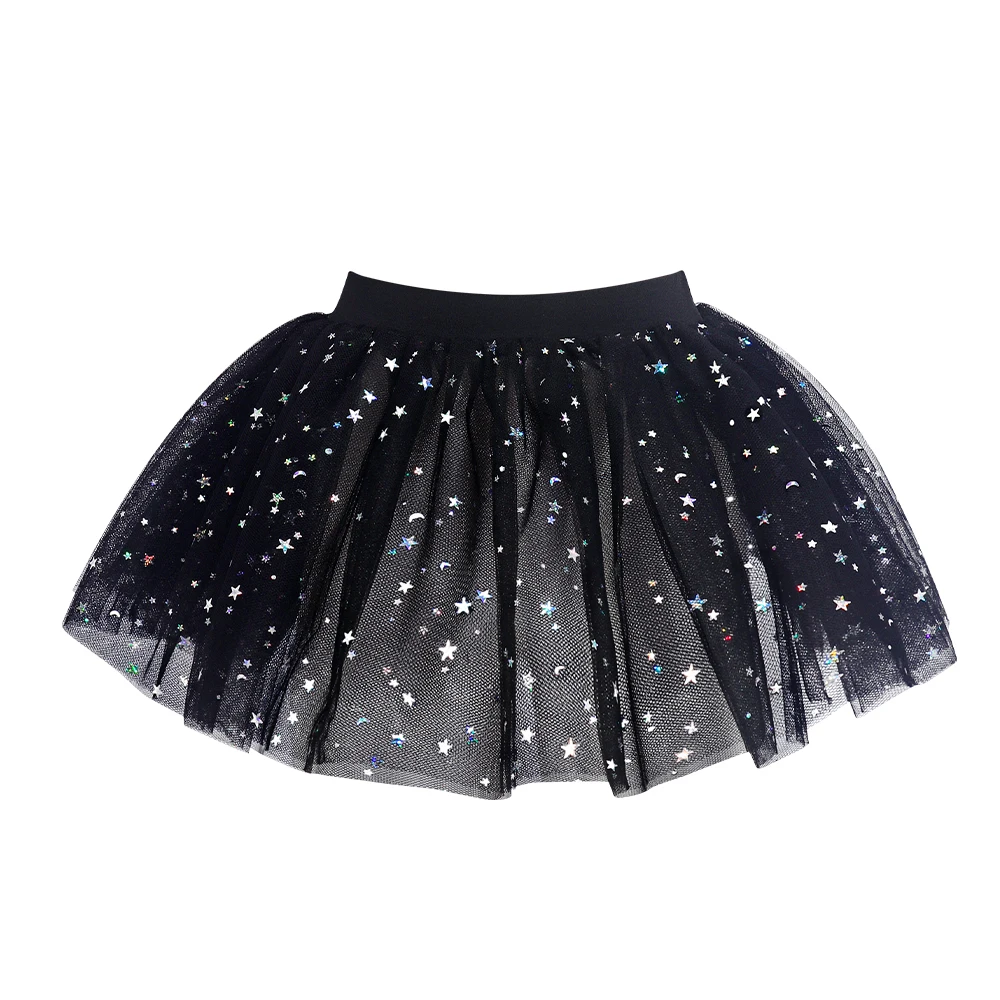 Falda tul con lentejuelas brillante para niña estilo ballet princesa