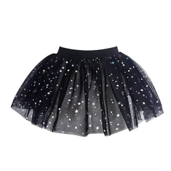 Falda tul con lentejuelas brillante para niña estilo ballet princesa