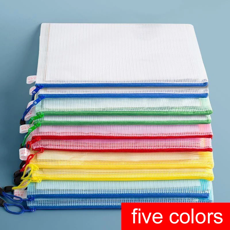 TMZ Carpeta impermeable para escolar con cierre zip A4/A5 resistente - imagen 5
