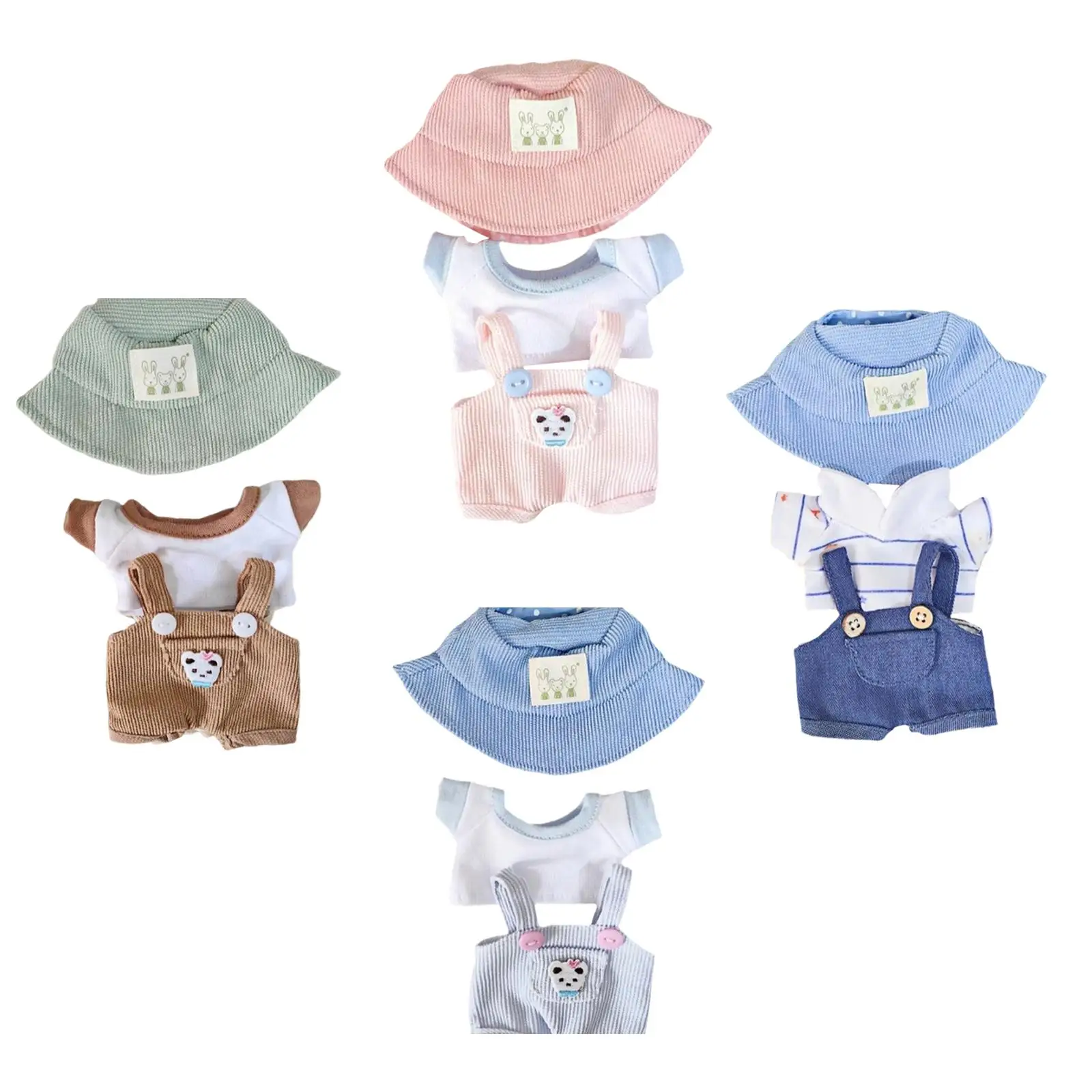Plush Doll Clothes, Doll Clothing,Plush Doll Accessories for 15cm-17cm Doll,Comfortable,Stuffed Animals Clothes,Cartoon
