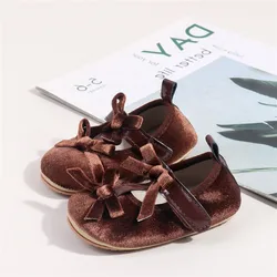 Zapatos primeros caminantes niña con lazo - suela blanda, princesa