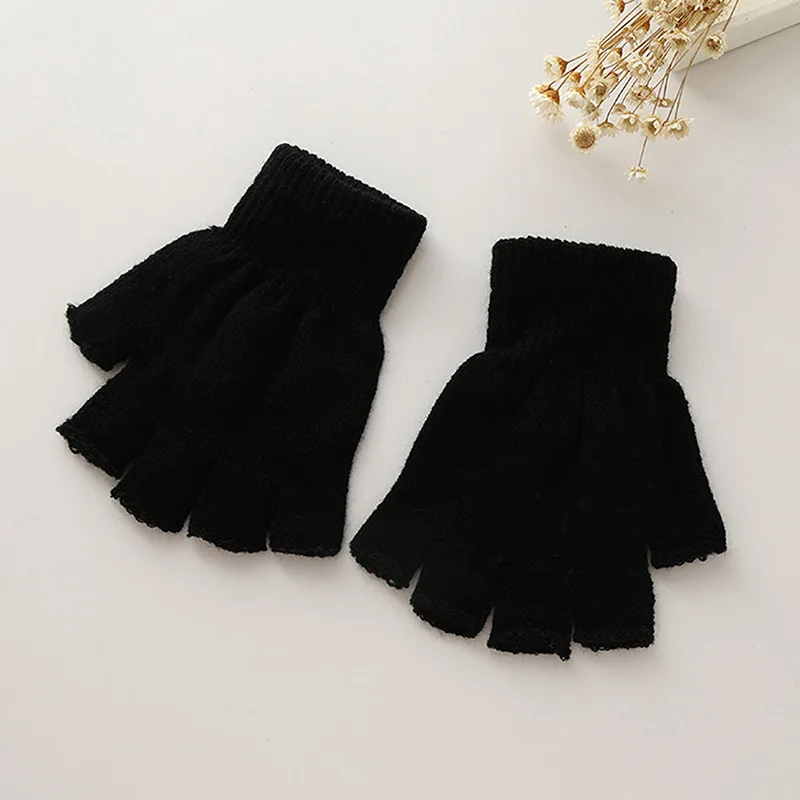 Guantes sin dedos de algodón para niños – Cálidos con muñequera - imagen 5