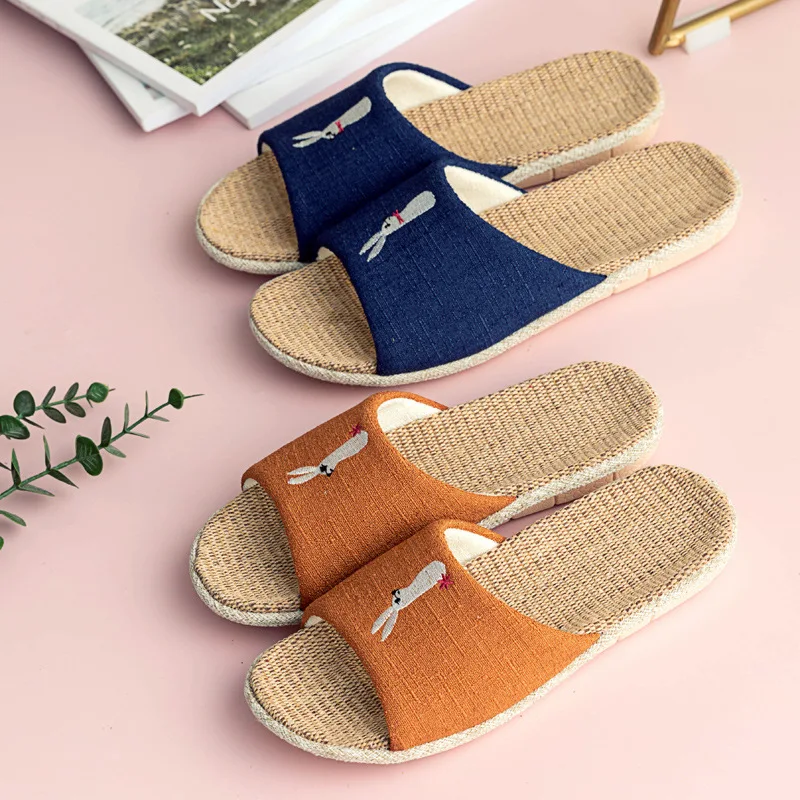 Zapatillas de lino y algodón antideslizantes para interior infantil - imagen 4