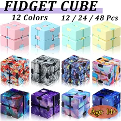 Cubos antiestrés infinitos de escritorio con juguete sensorial