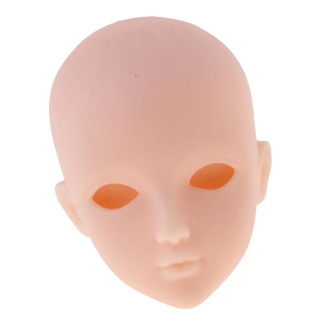 2x1/6 Lifelike Girl Doll Head without Eyes for BJD XinYi Doll Body Parts Accs