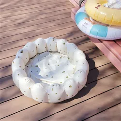 Bañera inflable bebé plegable forma pétalo portátil
