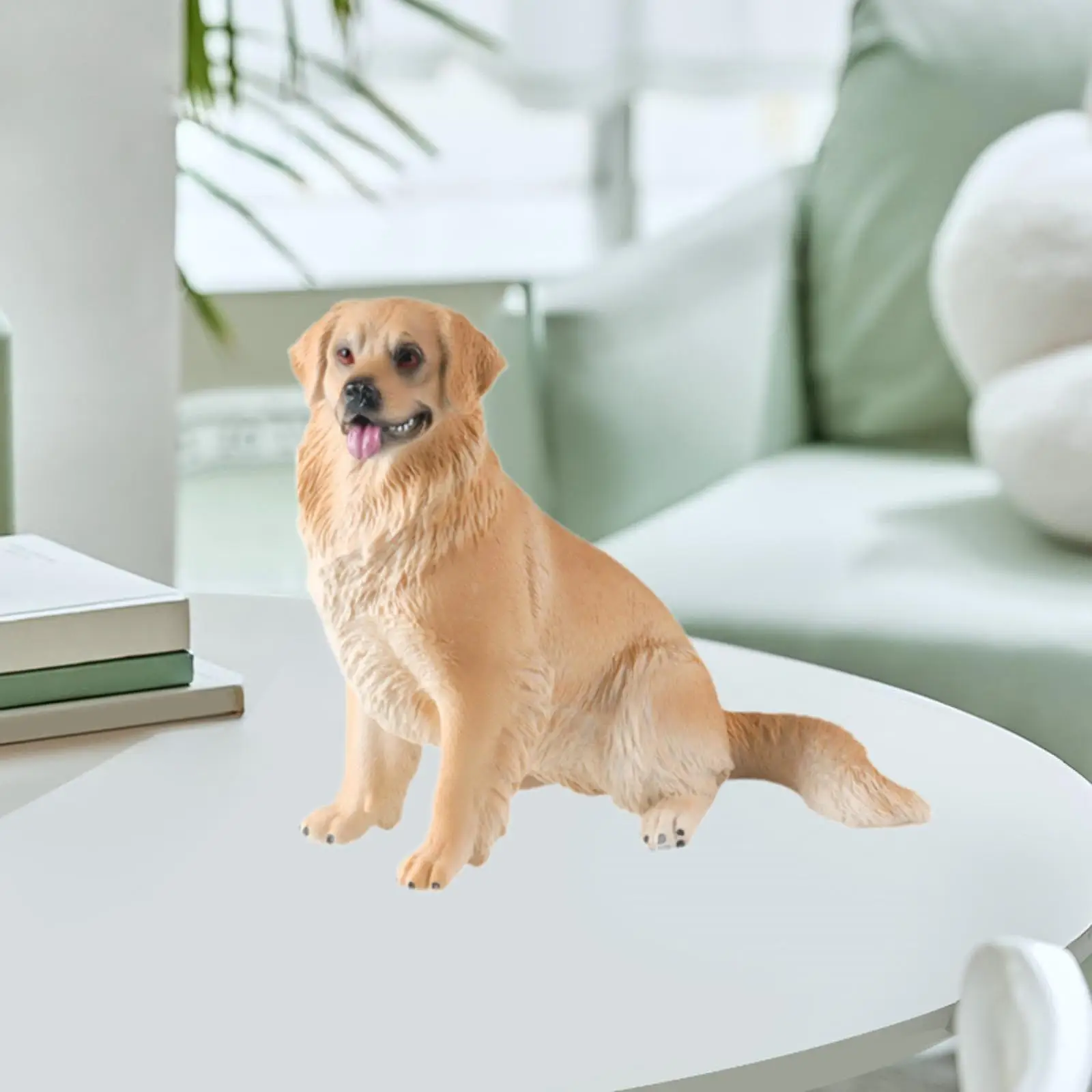 Realistic Dog Figurine Animal Toy Miniature Toys Home Car Decoration Sculpture Gifts Model Ornament Collectible Dog Statue