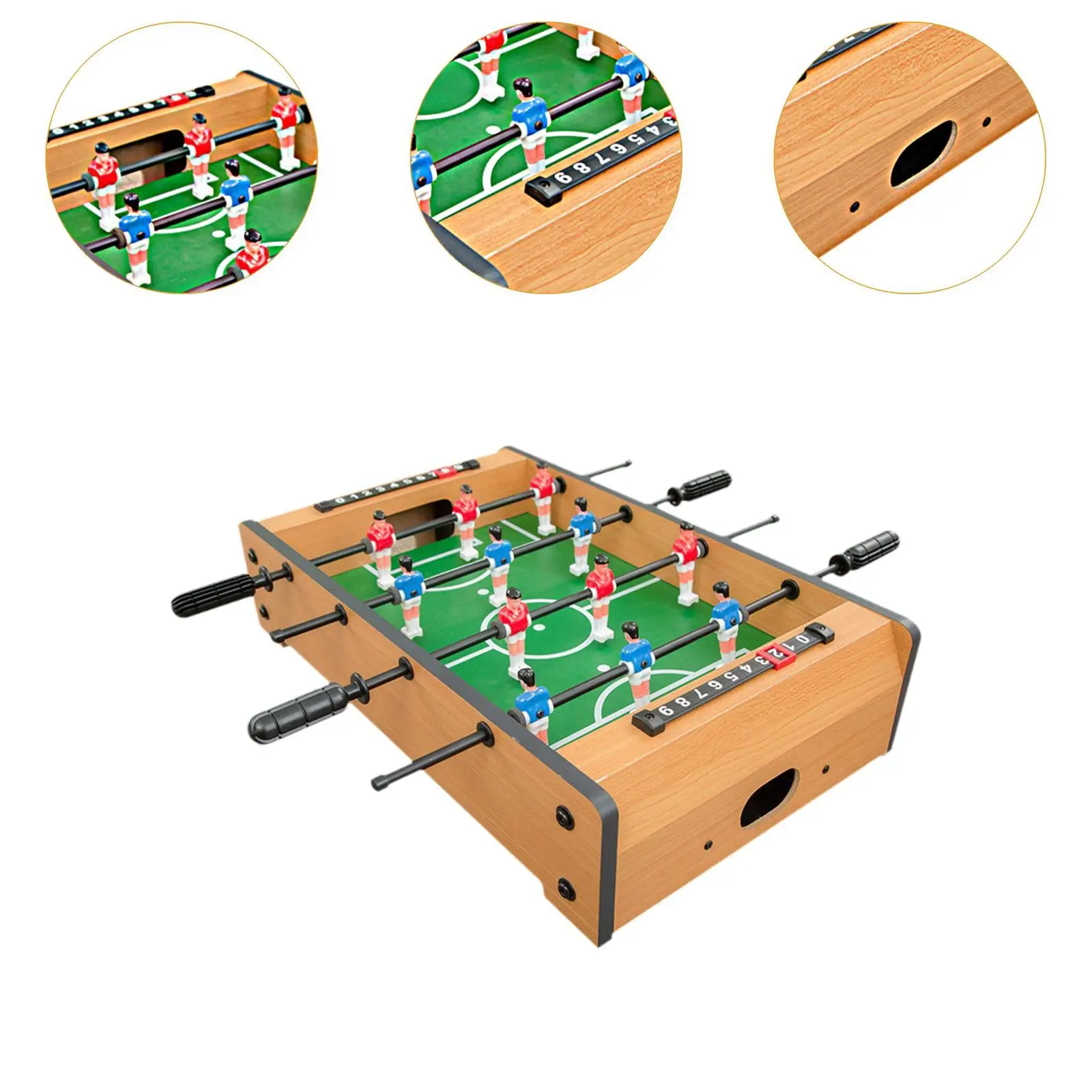 Foosball Table Interactive Toy Indoor Fun Portable for Family Game Playroom