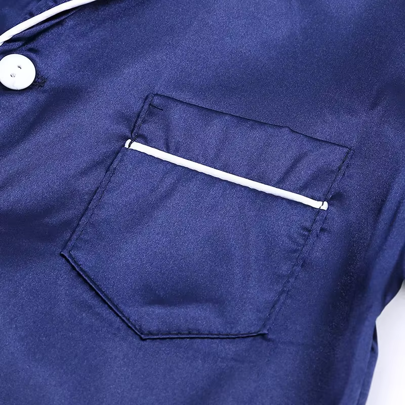 Pijama de seda para niños – Conjunto de camiseta y pantalón corto - imagen 4