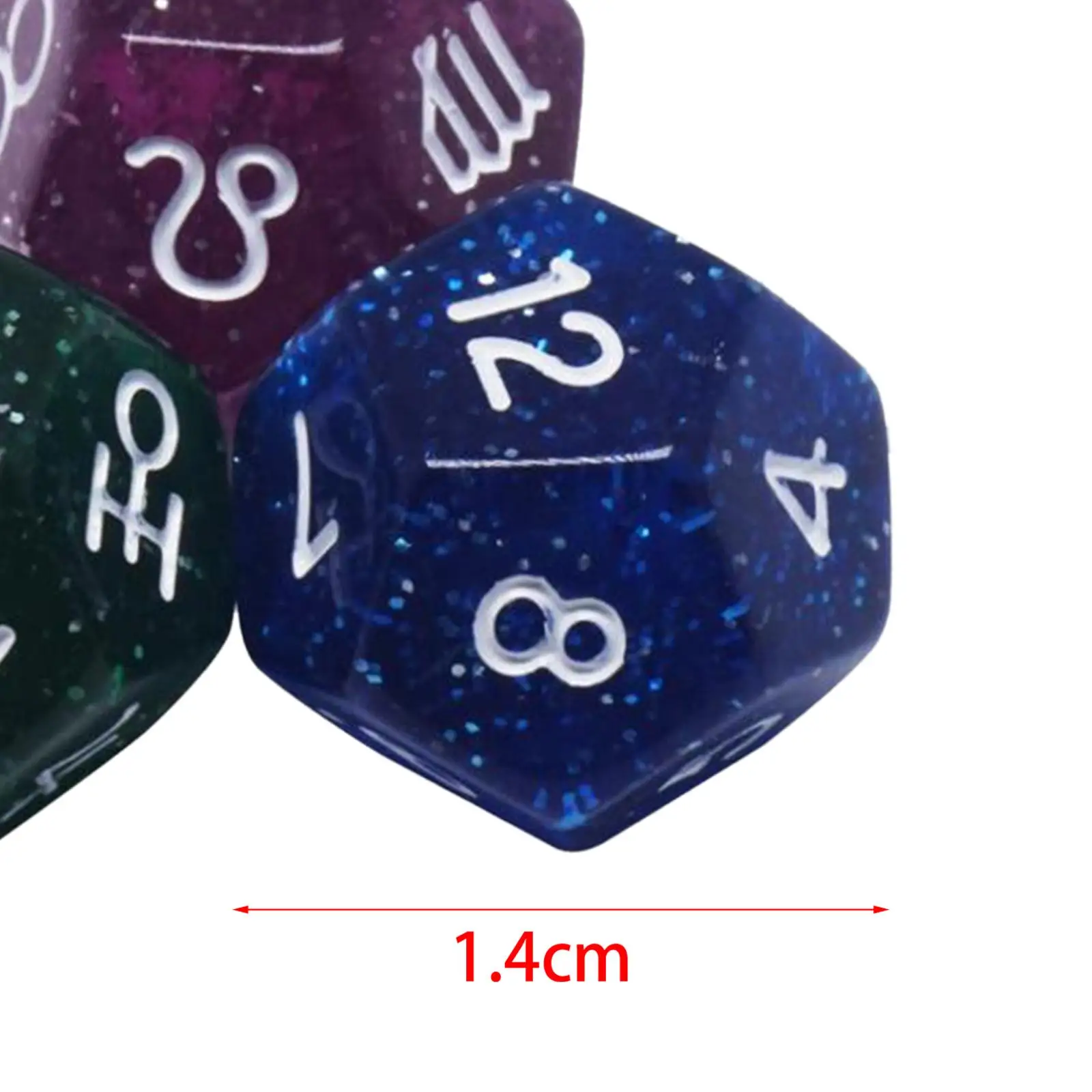 3 Pieces Acrylic Astrology Signs Dice Board Games Dice Cards Polyhedral Dice for