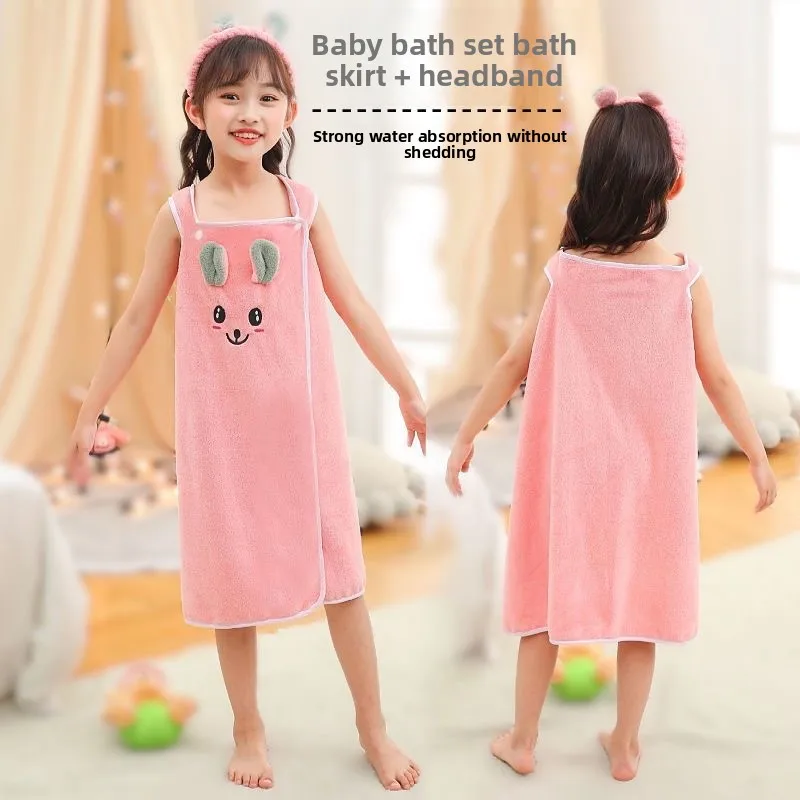 Falda de baño infantil elástica cómoda protectora ligera para niña - imagen 2
