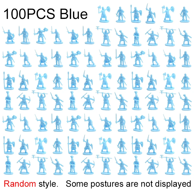 100PCS Blue