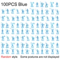 100PCS Blue
