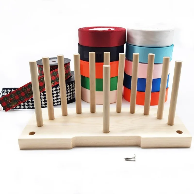 Soporte para lazos de corona navideña, soporte ajustable para hacer cintas de madera, soporte de exhibición multiusos para decoración navideña, fabricante de lazos - imagen 5