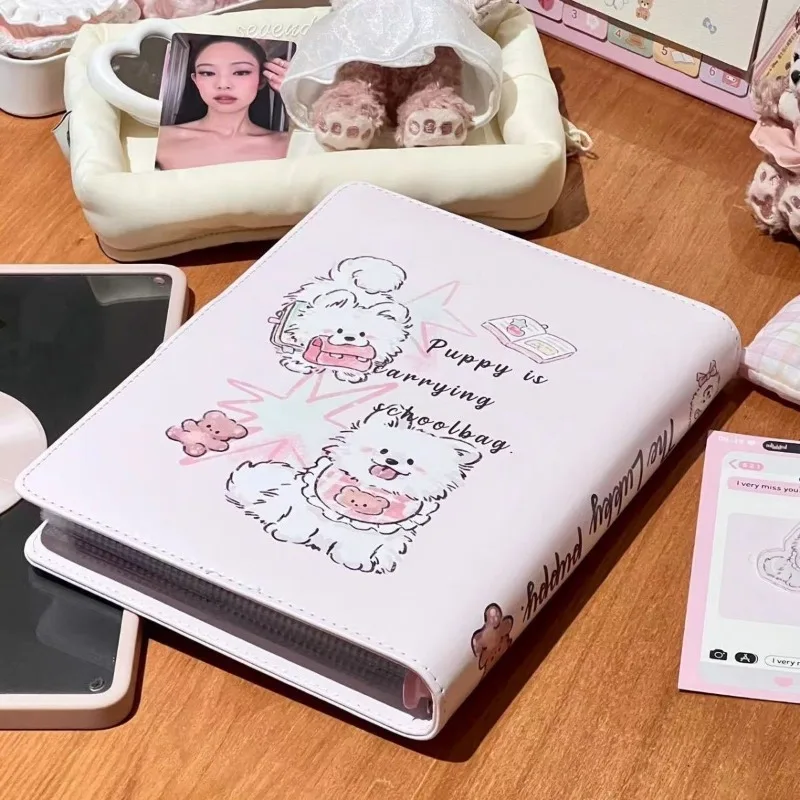 Soporte para tarjetas fotográficas A5 Kpop Idol, álbum de fotos de PU, carpeta para tarjetas fotográficas, álbum de libros para fotografías, suministros para tarjetas fotográficas - imagen 3
