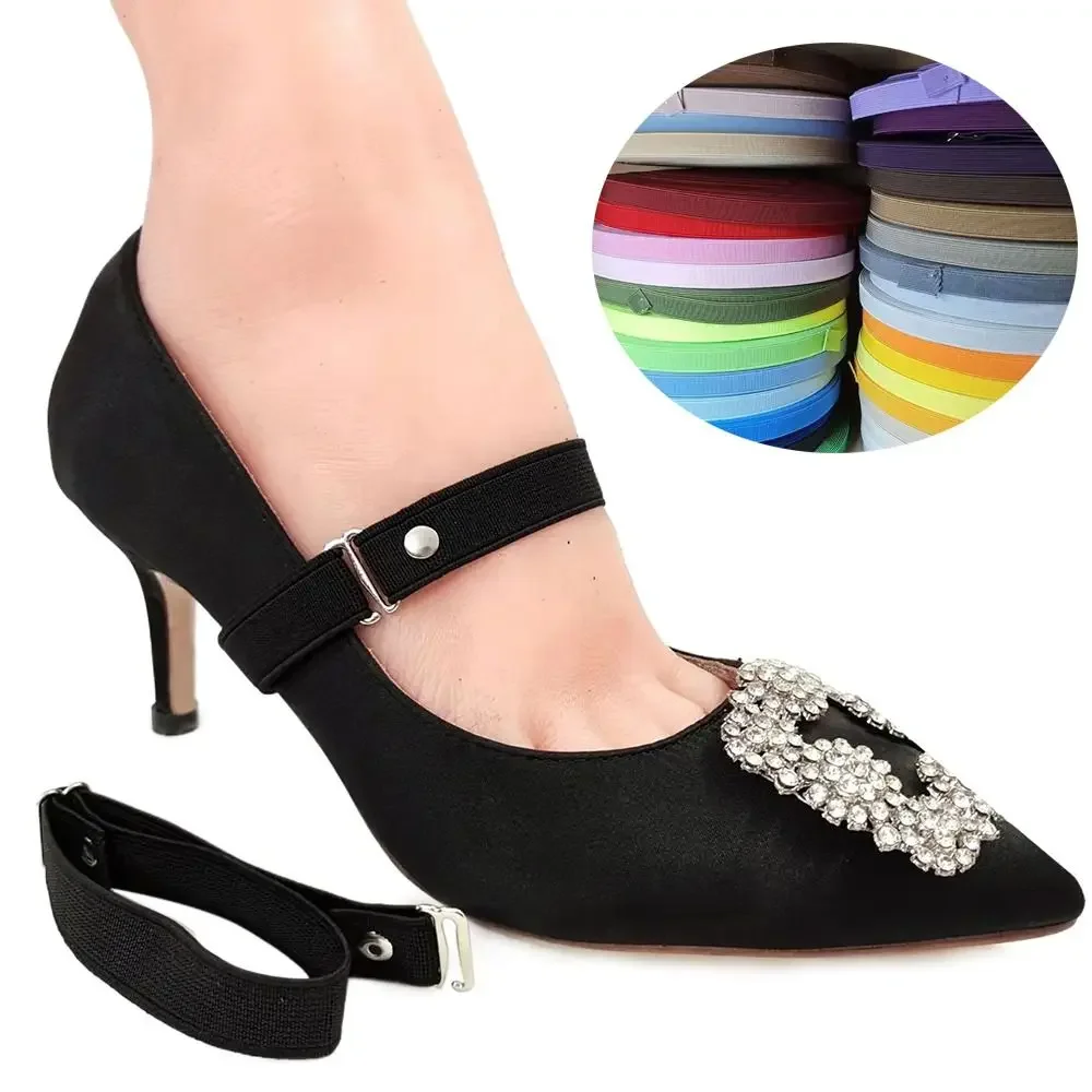 Accesorios para mujer, tacones altos, cinturón de seguridad para zapatos, paquete de cordones, cordones elásticos, correas antideslizantes - imagen 4