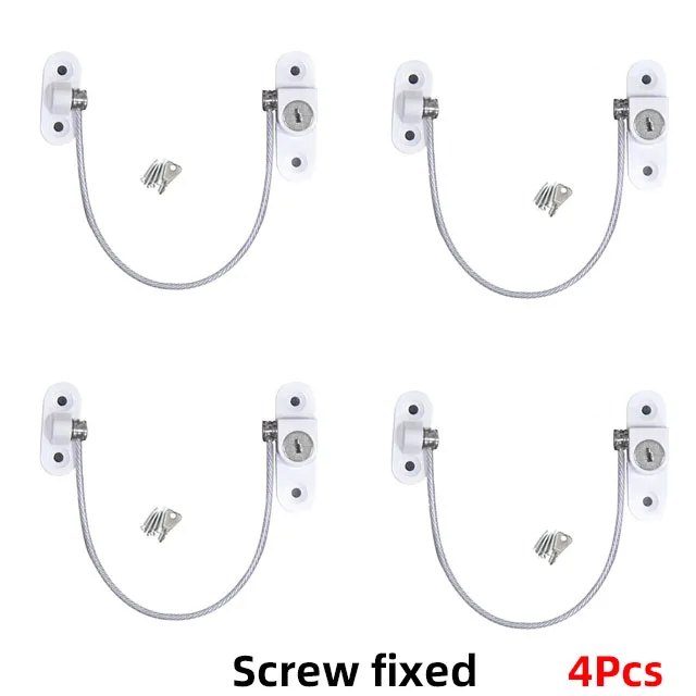 4 Pcs White