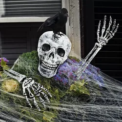 Cráneo de plástico Halloween – Adorno fantasma para bebé