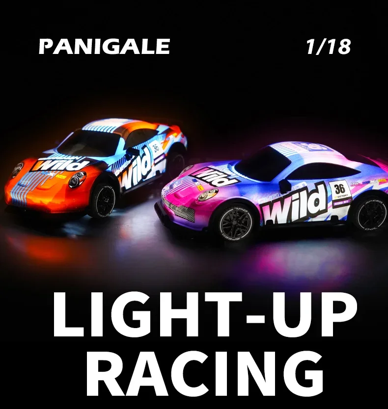 Coche RC infantil 1:18 todoterreno con luces nocturnas para niños - imagen 4