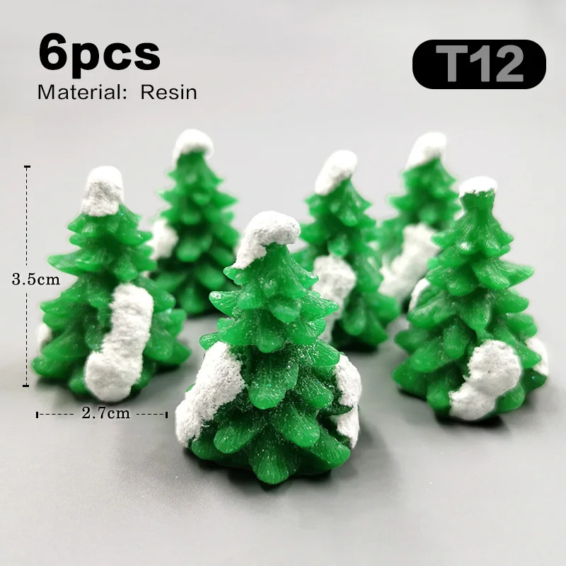 6pcs Xmas Tree-T12
