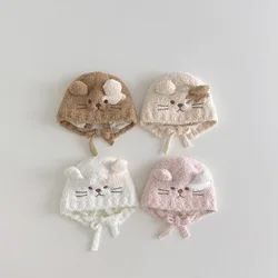 Gorro de felpa con orejas de gatito para bebé - diseño divertido