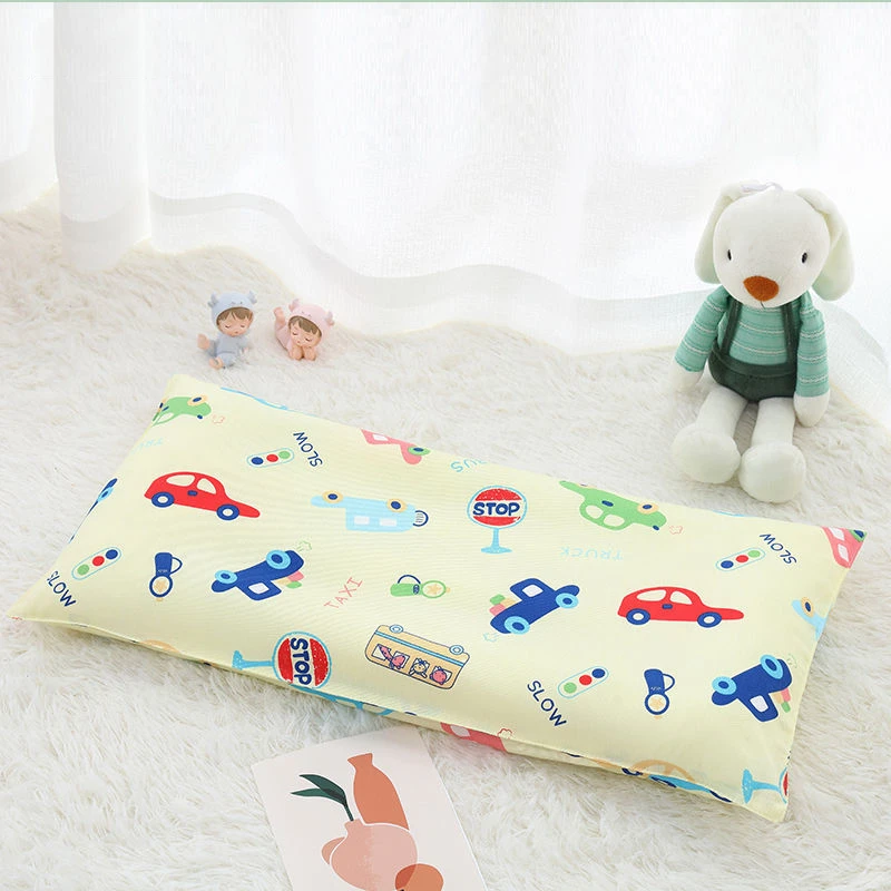 Almohada con estampado de dibujos animados para niños, almohada Universal para las cuatro estaciones, almohada suave para dormir para niños y niñas, almohada pequeña de algodón para bebés - imagen 2