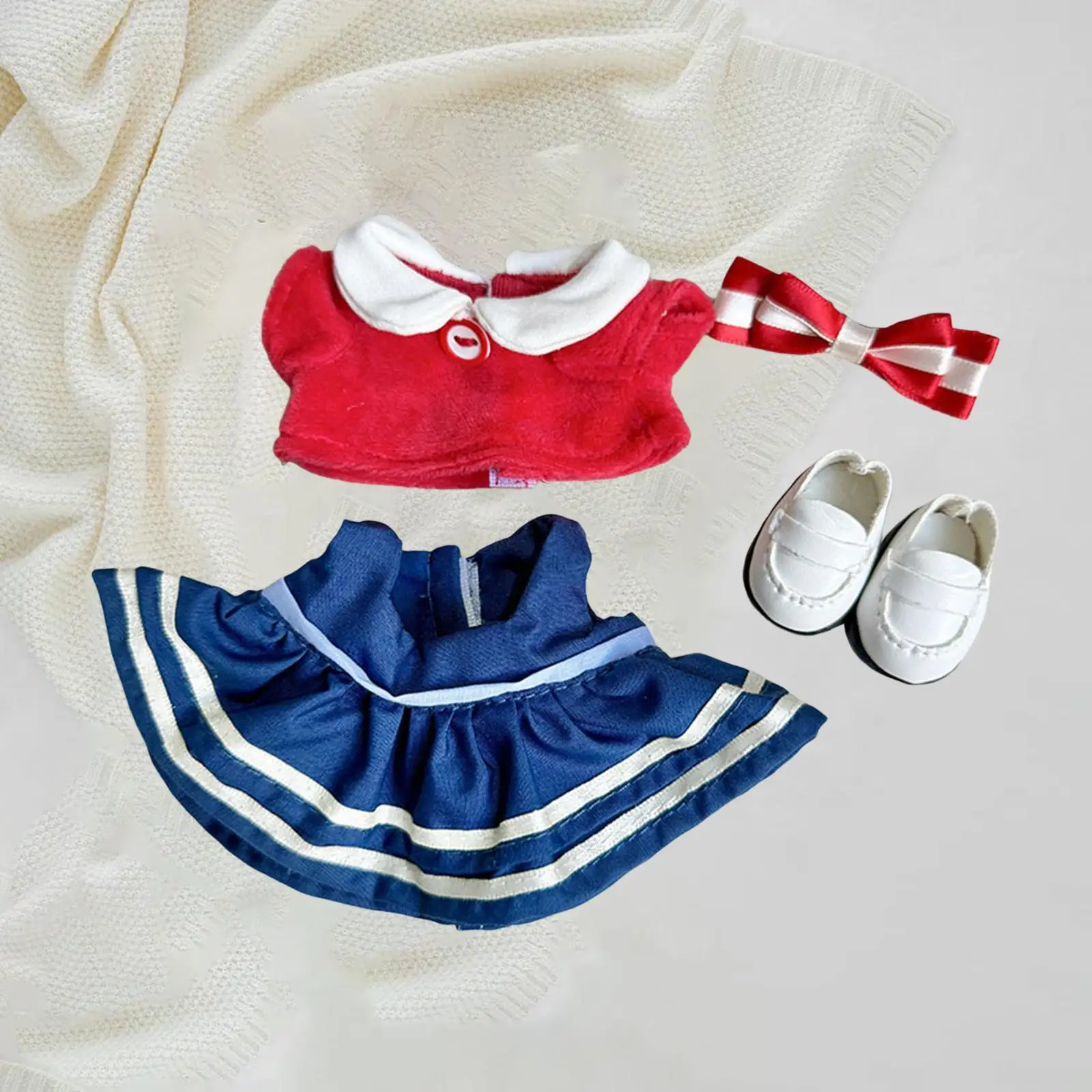 Plush Doll Clothes Doll T Shirt and Dress, Soft, Costumes,Fashion,Dress up, Photo Props DIY Stuffed Animals Accessories Cute