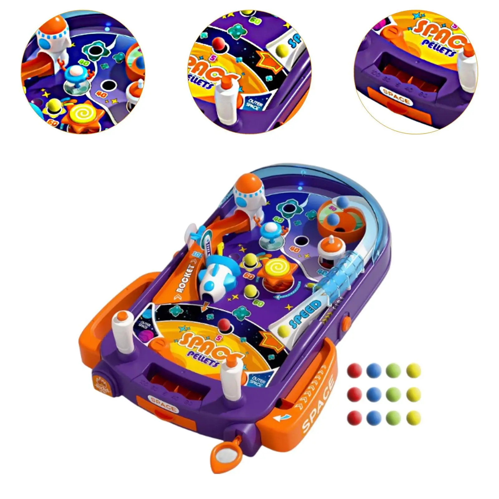 Pinball Game Kids Table Games Multiuse Sturdy Home Preschool Boys Girls Parent Child Interaction Game Table Electronic Pinball