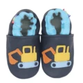 excavator dark blue