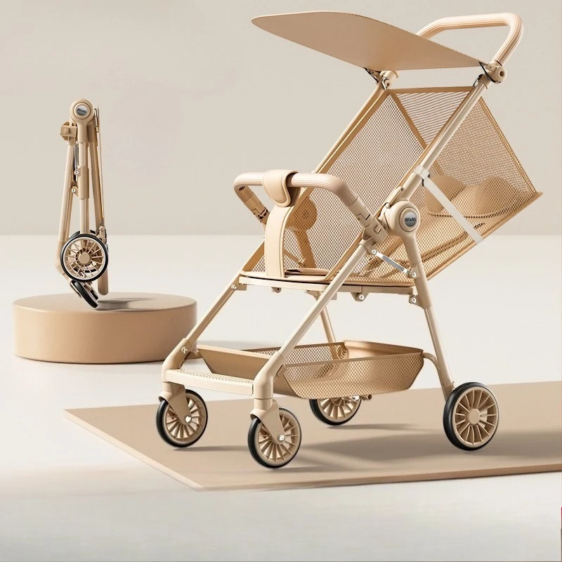 Cochecito de viaje ultraligero plegable y reclinable