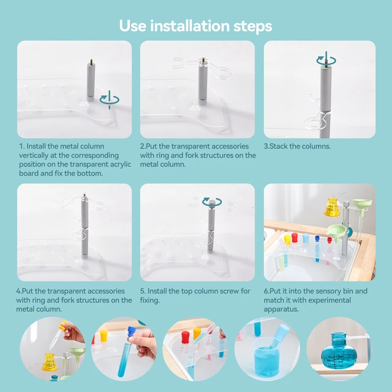 El juego de herramientas de detección química Montessori para niños y niñas es una herramienta auxiliar de detección de seguridad de juguete especialmente diseñada para niños - imagen 5