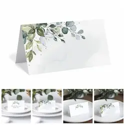 Tarjetas de sitio para boda – Diseño en blanco personalizable