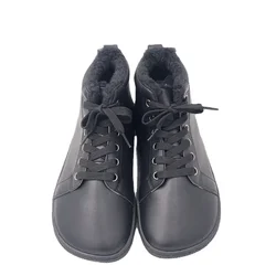 Tipsietoes Botas de invierno de cuero para niña – Forro piel y puntera ancha