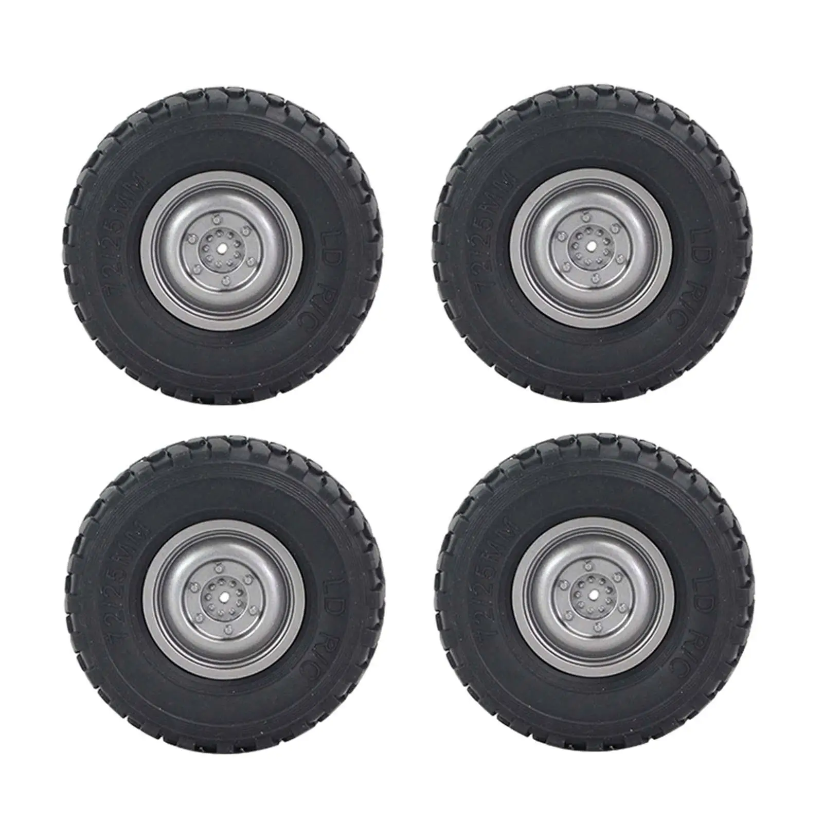 4Pcs Wheel Tires 1//16 Scale Replacement Parts RC Tires 72mm Soft Tire RC Crawler Tires for WPL B14 B24 C44 C34 DIY Accs