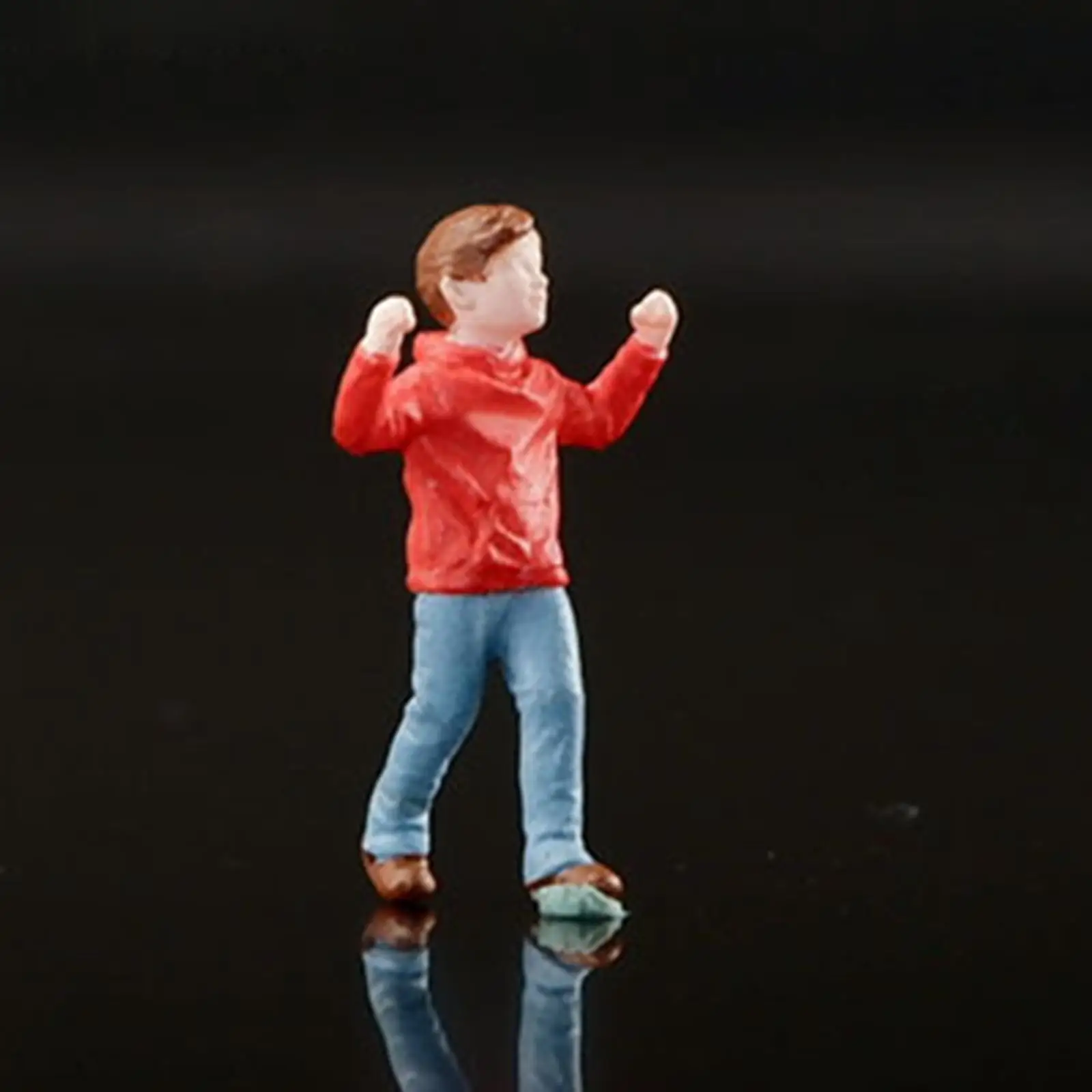 1/64 Scale Diorama Figure Resin People Model Fairy Garden Dollhouse Accessories Table Decor Desktop Ornament Miniature Layout