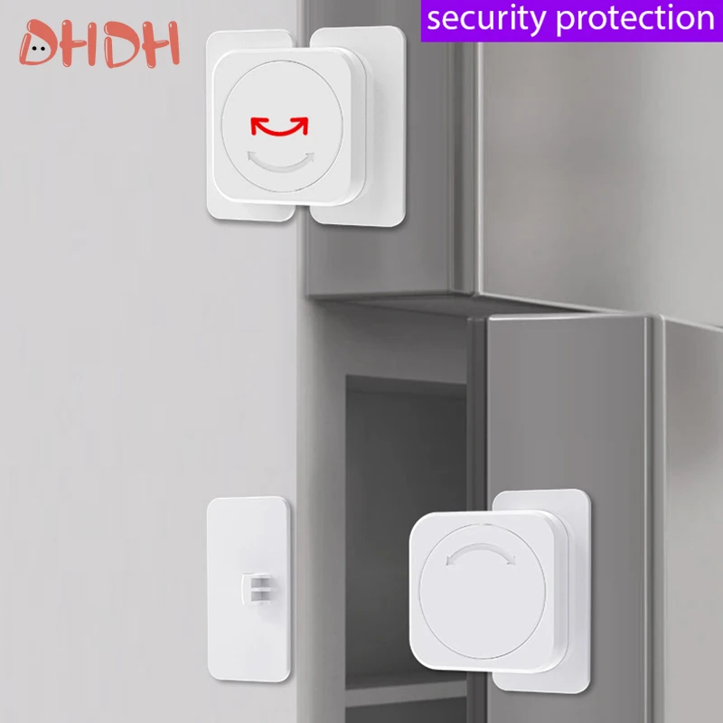 Cerradura de seguridad para niños y bebés, multifuncional, para horno, microondas, armario, cajón, refrigerador, muebles, seguridad para niños, 1-10 Uds. - imagen 3