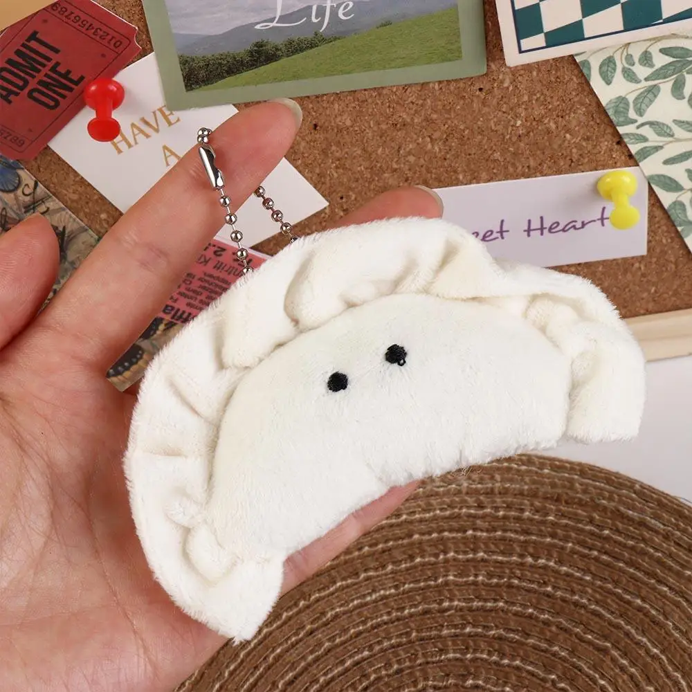 Plush Dumpling Plush Keychains Soft Creative Cartoon Plush Keyring Stuffed Cute Dumpling Plush Pendant Girls Gifts - imagen 4