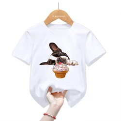 Camiseta Kawaii perros Dachshund para niños y niñas – Estampado verano
