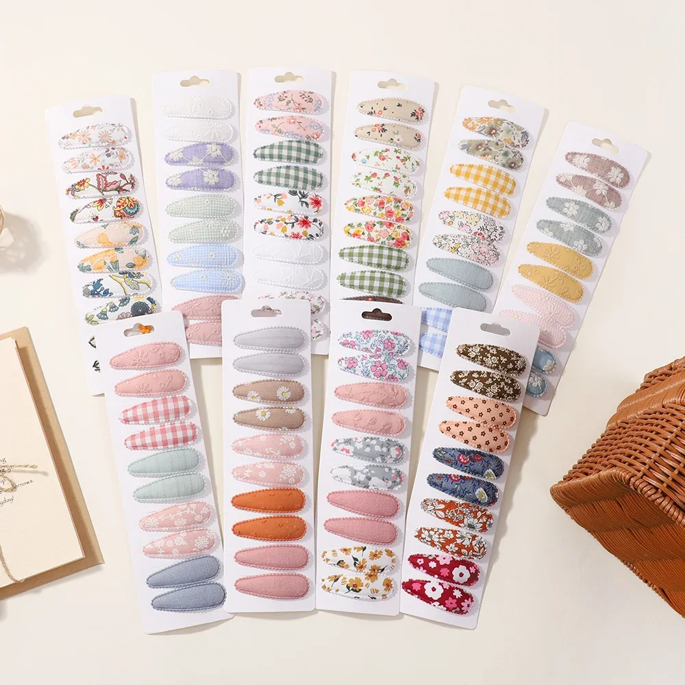 Horquillas de algodón para bebé con estampado floral - imagen 4