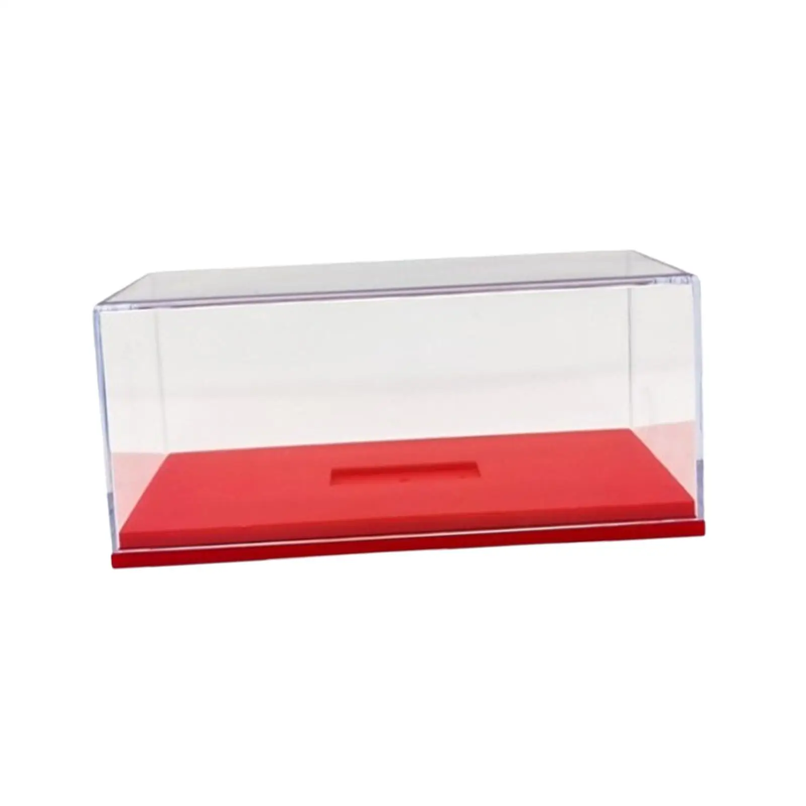 Acrylic Display Case Diecast Toy Cars Showcase Crafts Countertop Collectible Collection Acrylic Case with Base for 1/64 Toys