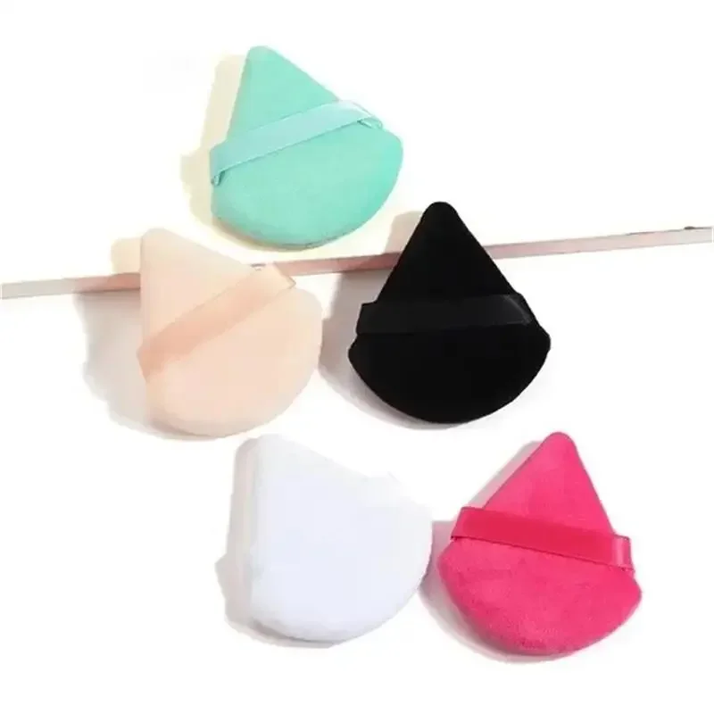 Herramienta de maquillaje en polvo, 5 uds., polvo triangular suave para cara, esponjas de maquillaje en polvo para el cuerpo, licuadora, contorno debajo de la esquina de los ojos