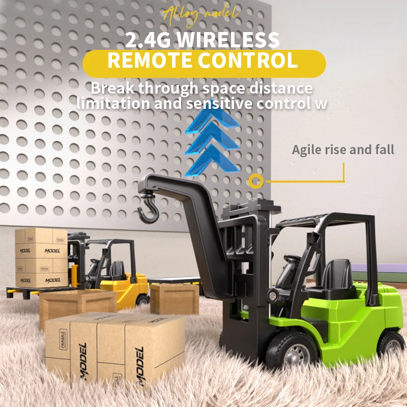 Camión elevador RC con remolque para niños - imagen 3