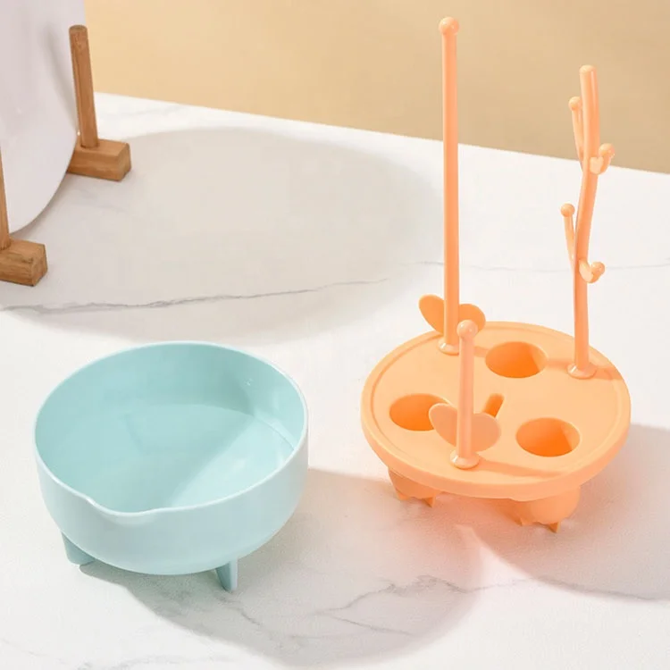 Juego de cepillos de limpieza para biberón, soporte de silicona para taza, cepillo para biberón - imagen 3