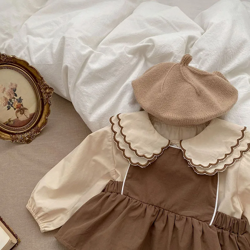 MILANCEL otoño nuevo conjunto de ropa de bebé blusa y monos para niños pequeños 2 uds traje de ropa de princesa para niña - imagen 4